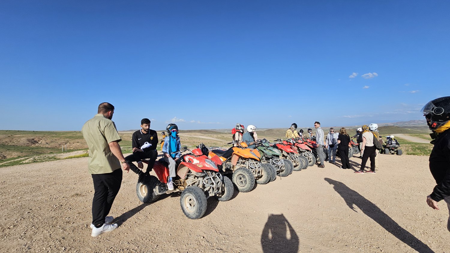Repérage à moto quad