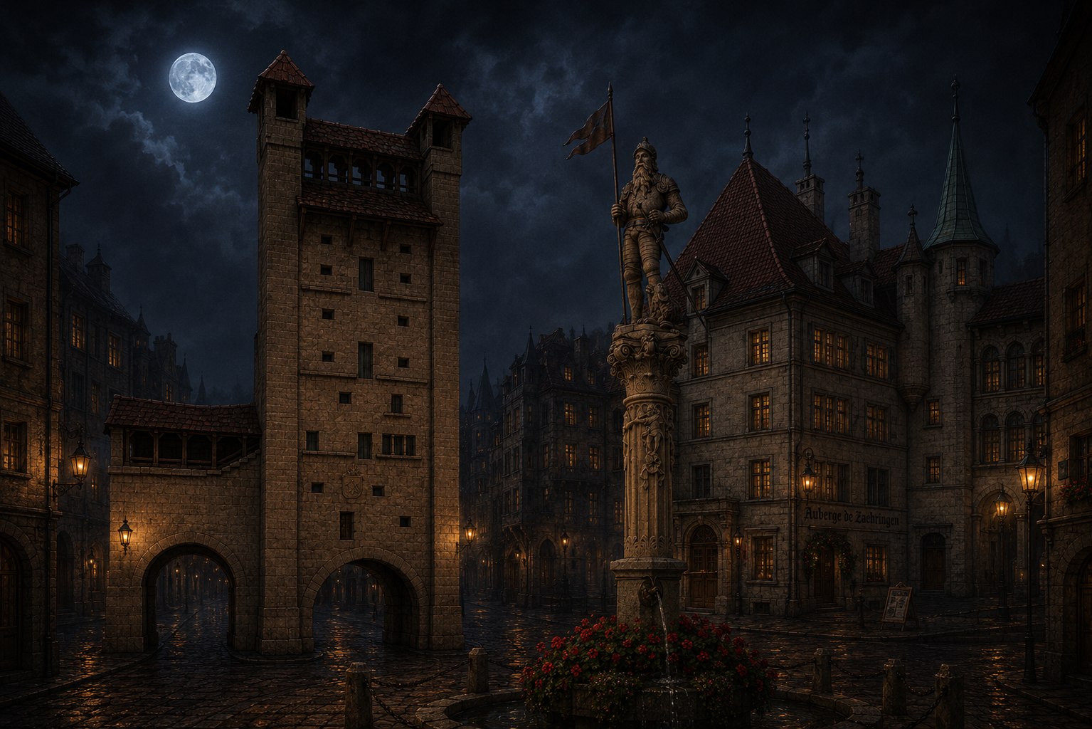 La place, la nuit